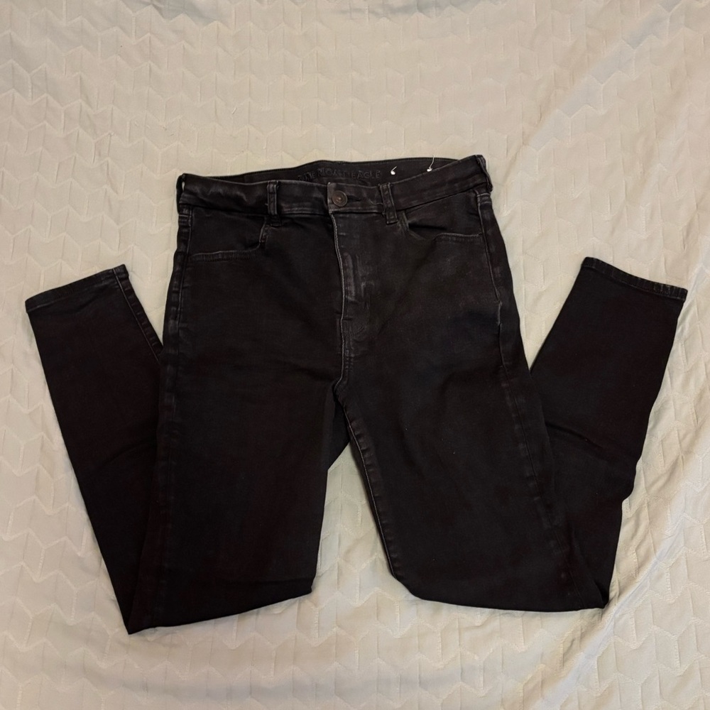American Eagle super hi-rise jegging - Size 12 regular / black